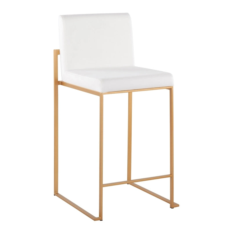 Silver Orchid Forrest High Back Counter Stool - Set of 2