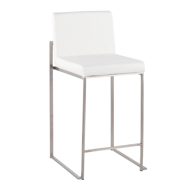 Silver Orchid Forrest High Back Counter Stool - Set of 2
