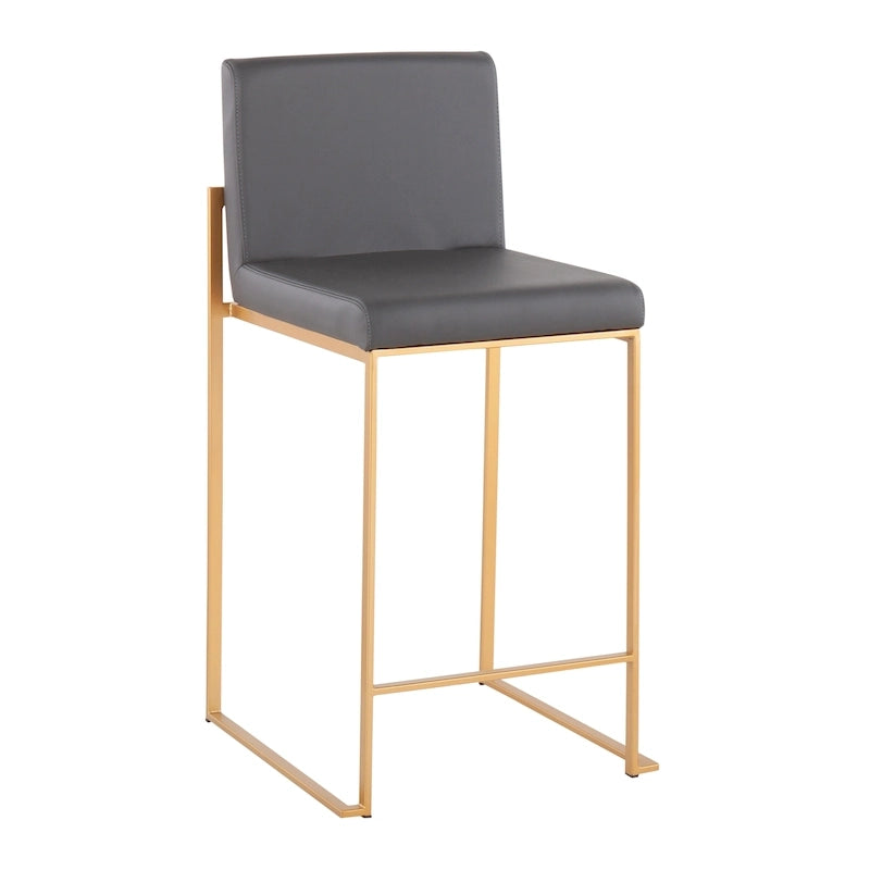 Silver Orchid Forrest High Back Counter Stool - Set of 2