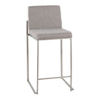Silver Orchid Forrest High Back Counter Stool - Set of 2