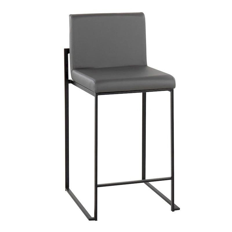 Silver Orchid Forrest High Back Counter Stool - Set of 2
