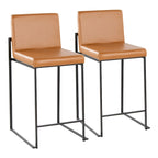 Silver Orchid Forrest High Back Counter Stool - Set of 2