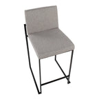 Silver Orchid Forrest High Back Counter Stool - Set of 2