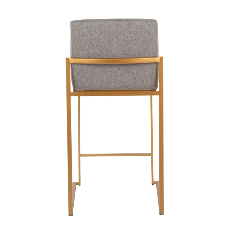 Silver Orchid Forrest High Back Counter Stool - Set of 2