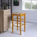 Slaot Woven 29-inch Square Bar Stool