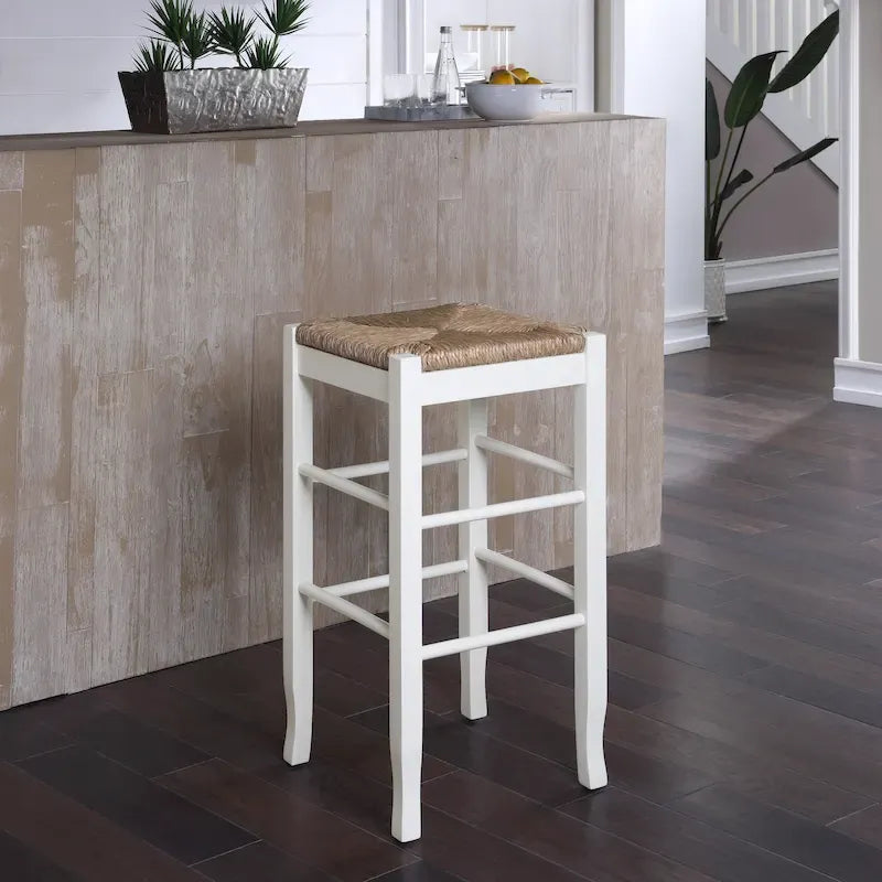 Slaot Woven 29-inch Square Bar Stool