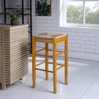 Slaot Woven 29-inch Square Bar Stool