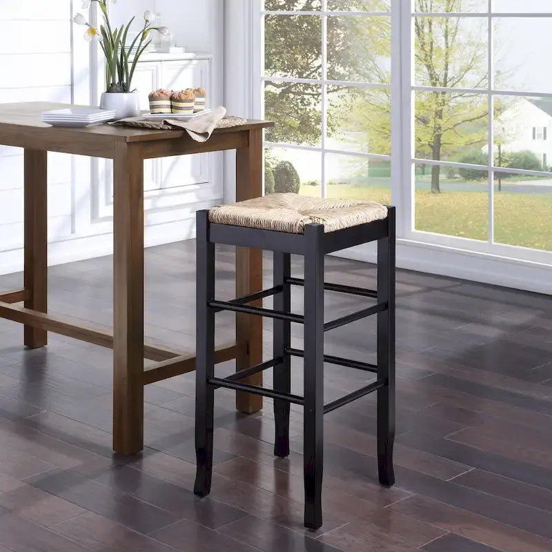 Slaot Woven 29-inch Square Bar Stool