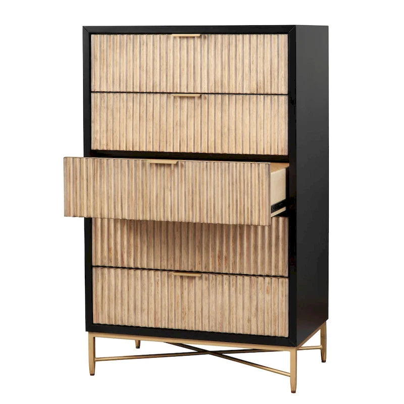 Origins by Alpine 5 Drawer Larsen Chest