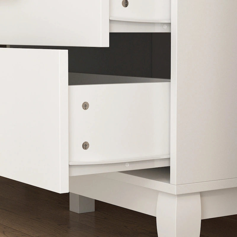 FUFU&GAGA 47.2W 6 Drawer Double Dresser Drawer Storage Chest Lacquer