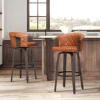 Art Leon Mid-century Modern Swivel Counter Stools (Set of 2)
