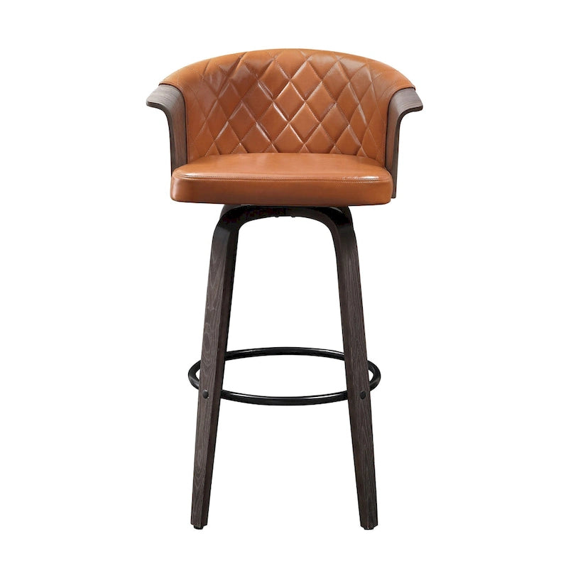 Art Leon Mid-century Modern Swivel Counter Stools (Set of 2)