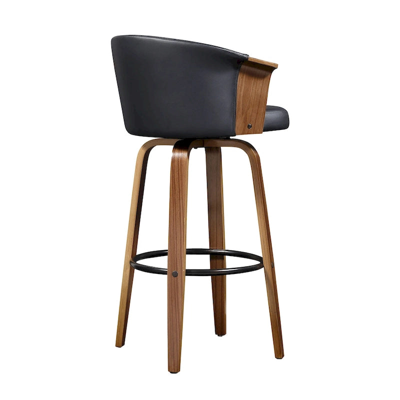 Art Leon Mid-century Modern Swivel Counter Stools (Set of 2)