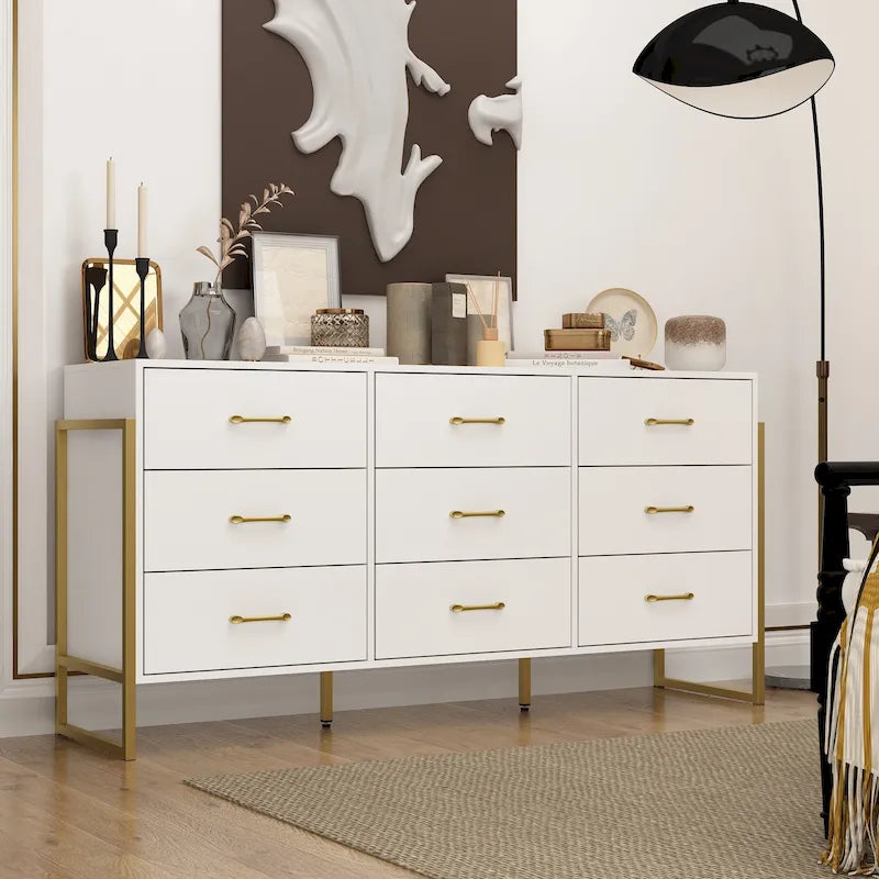 Large 61.4 Dresser - Abundant Storage, Timeless Design Drawers