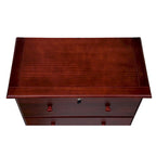 Palace Imports 100% Solid Wood 5-Jumbo Drawer Chest with Lock, Metal or Wooden Knobs