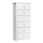 6 Drawer Chest Wooden Dresser Clothes Organizer Bedroom