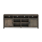 Bridgevine Home Joshua Creek 84 inch TV Stand Console for TVs up to 95 inches, No Assembly Required, Barnwood Finish