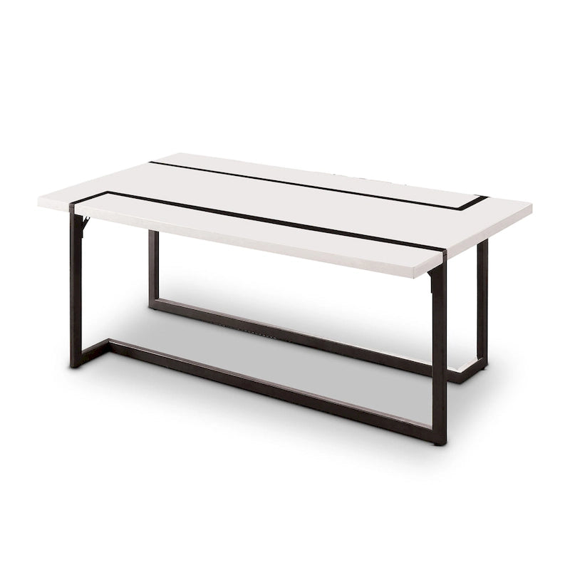 Tawl Contemporary White 47-inch Lacquer Coffee Table by Furniture of America