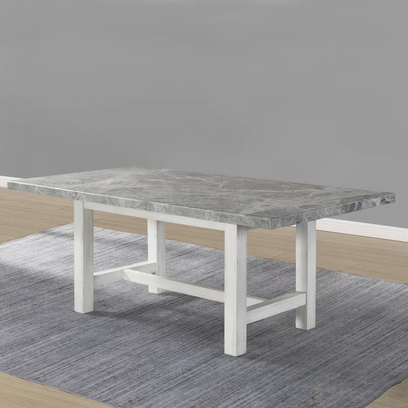 Steve Silver Cardella Marble Top 7-Piece Dining Set