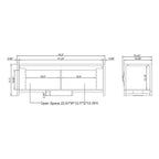 DH BASIC Industrial Oak 49-inch Iron Legs Storage Bench by Denhour