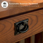 Leick Home Solid Wood Mission Lamp Table