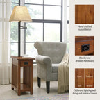 Leick Home Solid Wood Mission Lamp Table