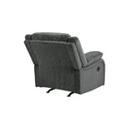 Draycoll Contemporary Rocker Recliner, Slate