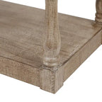 Upholstered Beige Linen Entryway and Bedroom Bench - 17.75 H x 35.5 W x 15.75 D