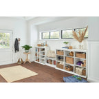 Porch & Den Southbrook 3-cube Storage Bench w/ Grey Cushion