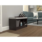 Porch & Den Southbrook 3-cube Storage Bench w/ Grey Cushion