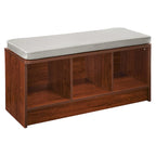 Porch & Den Southbrook 3-cube Storage Bench w/ Grey Cushion