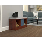 Porch & Den Southbrook 3-cube Storage Bench w/ Grey Cushion