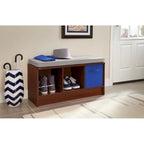 Porch & Den Southbrook 3-cube Storage Bench w/ Grey Cushion