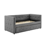 Corvus Somme Tufted Upholstered Daybed with Trundle