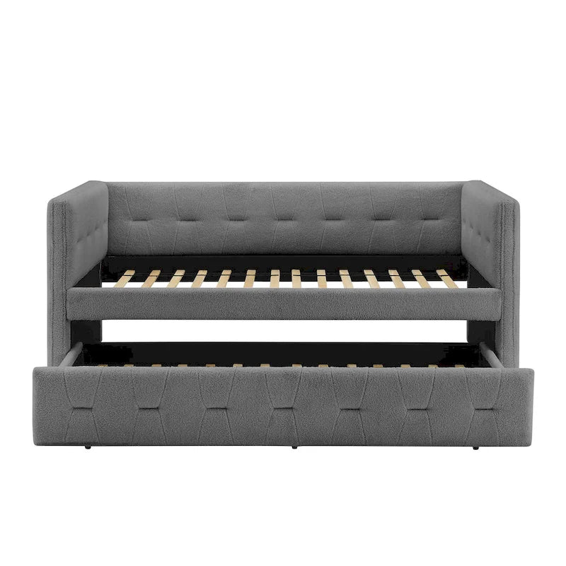 Corvus Somme Tufted Upholstered Daybed with Trundle