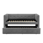 Corvus Somme Tufted Upholstered Daybed with Trundle