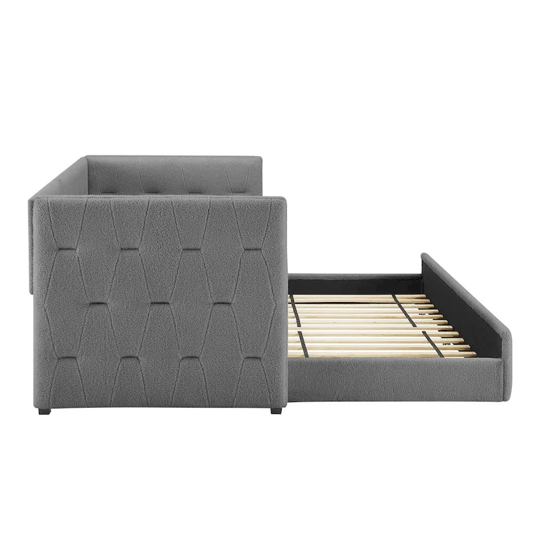 Corvus Somme Tufted Upholstered Daybed with Trundle