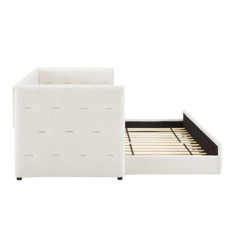 Corvus Somme Tufted Upholstered Daybed with Trundle