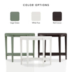DH BASIC Contemporary Brown Decorative 1-Shelf Half-moon Console Table by Denhour