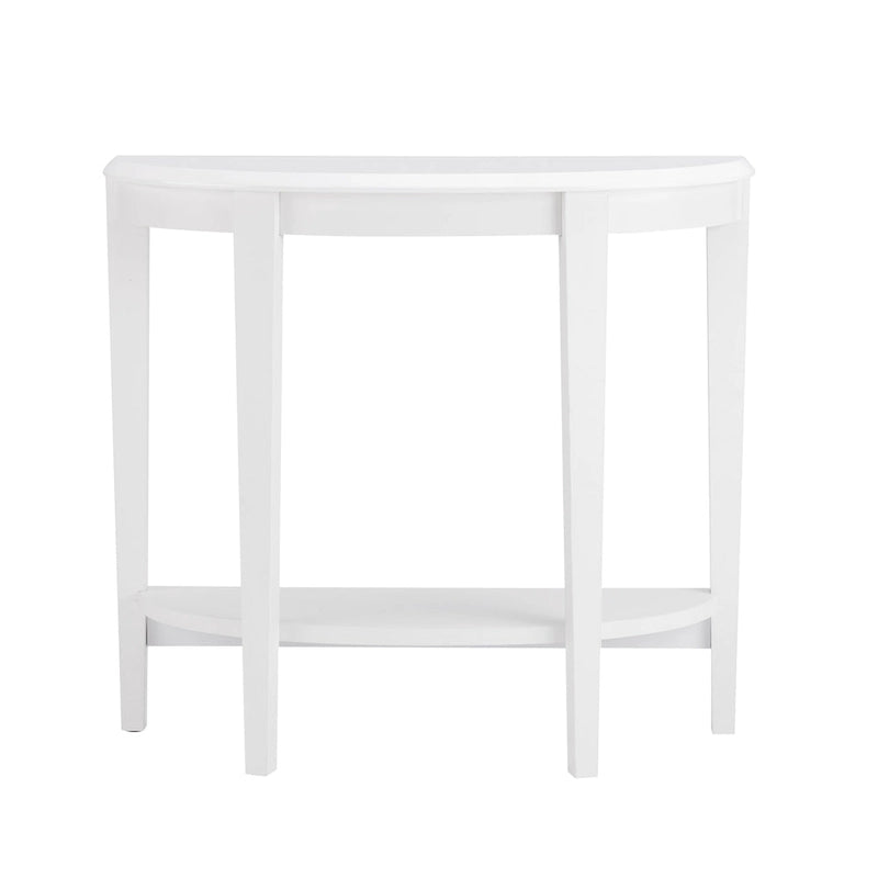 DH BASIC Contemporary Brown Decorative 1-Shelf Half-moon Console Table by Denhour