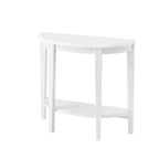 DH BASIC Contemporary Brown Decorative 1-Shelf Half-moon Console Table by Denhour