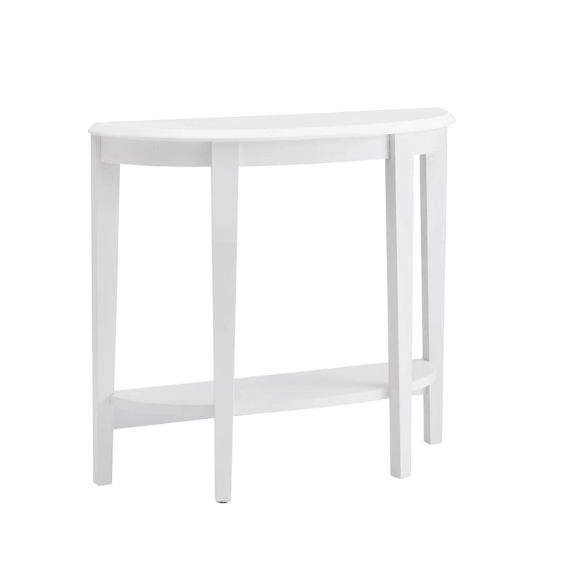 DH BASIC Contemporary Brown Decorative 1-Shelf Half-moon Console Table by Denhour