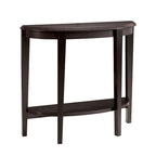 DH BASIC Contemporary Brown Decorative 1-Shelf Half-moon Console Table by Denhour