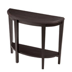 DH BASIC Contemporary Brown Decorative 1-Shelf Half-moon Console Table by Denhour