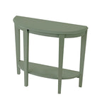 DH BASIC Contemporary Brown Decorative 1-Shelf Half-moon Console Table by Denhour
