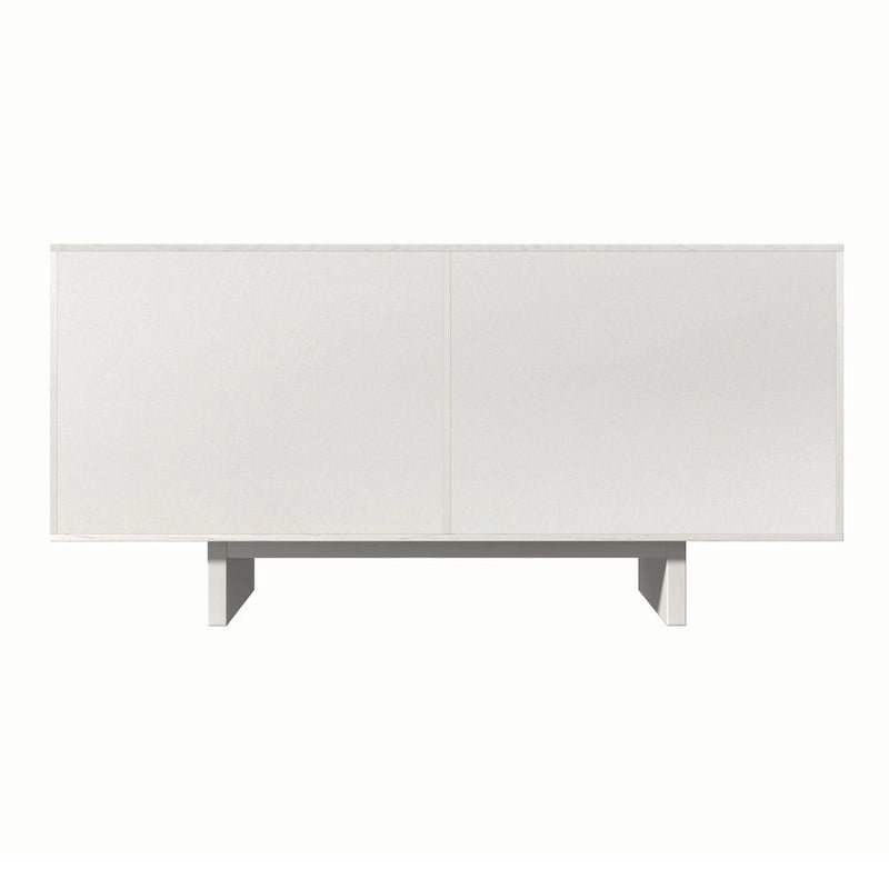 Clihome Mid-century Wood 4-Door Buffet Sideboard Cabinet