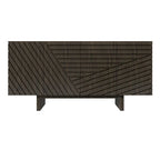 Clihome Mid-century Wood 4-Door Buffet Sideboard Cabinet