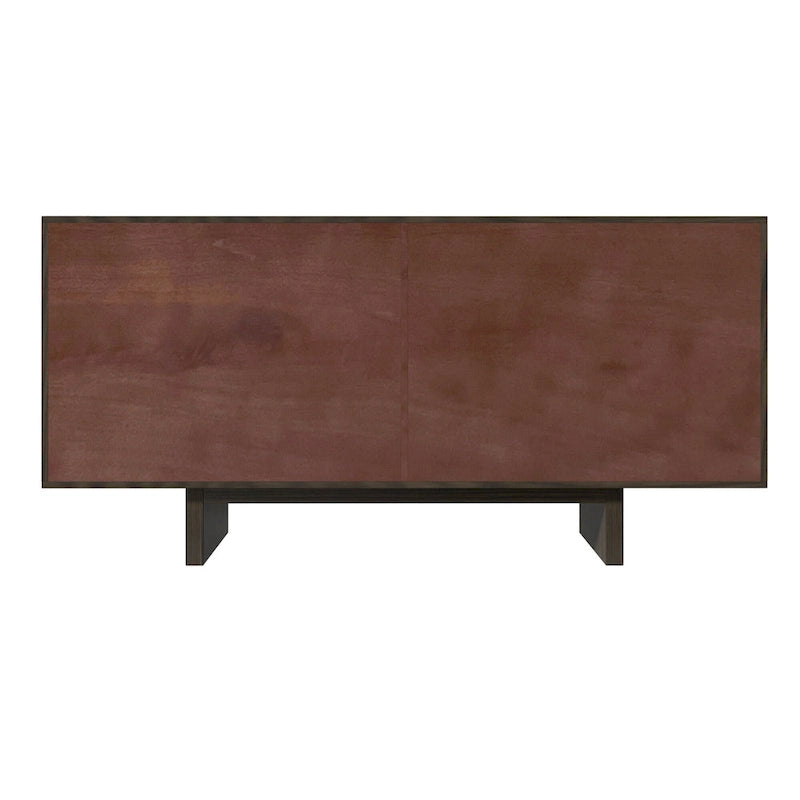 Clihome Mid-century Wood 4-Door Buffet Sideboard Cabinet