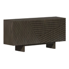 Clihome Mid-century Wood 4-Door Buffet Sideboard Cabinet