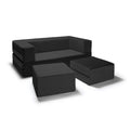 Jaxx Zipline Convertible Queen-size Sleeper Loveseat and Ottoman Set